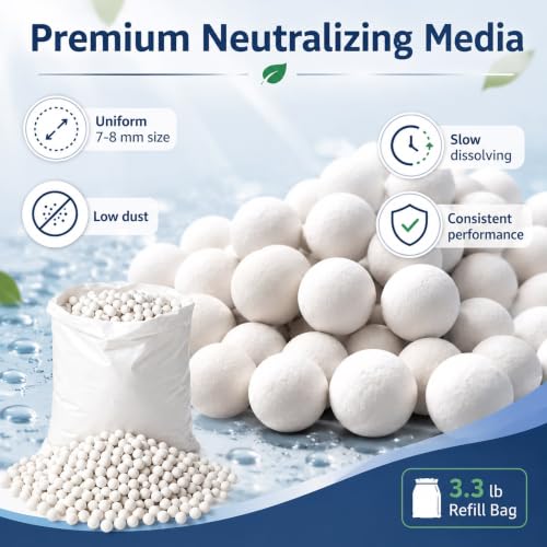 Leumoi 1 Bag,3.3 Lbs Condensate Neutralizer Refill Media 9-10 mm - Image 7