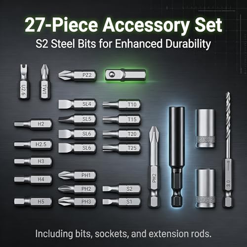 Kartop Electric Screwdriver Kit with 21 Magnetic Bits | Hand Tools - Image 7
