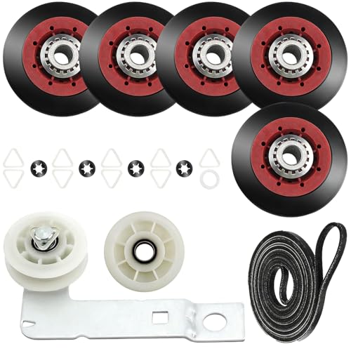 [Upgraded 5-Wheel] 4392067 Dryer Repair Kit & W10837240 | Home Repair - Image 2