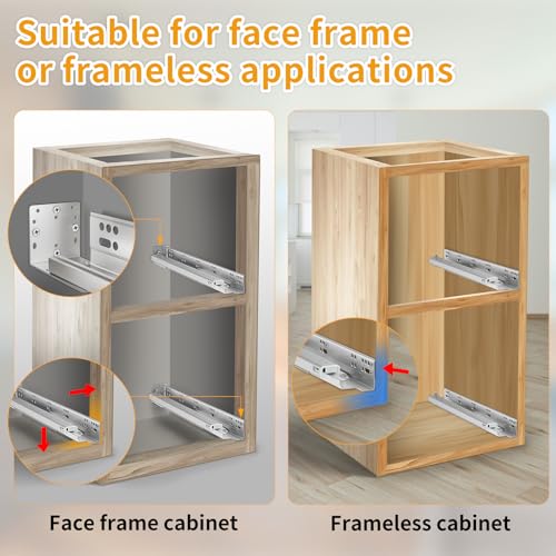 Undermount Soft Close Heavy Duty Drawer Slides 9 Inch, 80LB - Image 5