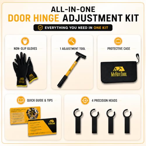 Door Hinge Adjustment Tool Kit. 4-in-1 Precision Hinge Gap - Image 4