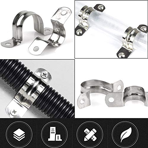 30 Pack M40 (1-1/2") Stainless Steel Rigid Pipe Strap | Hand Tools - Image 4