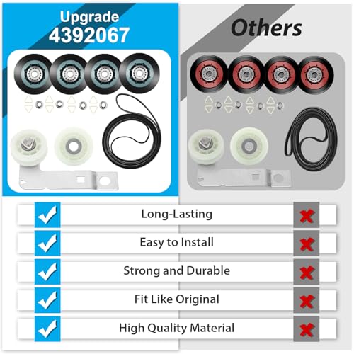 Upgraded 4392067RC Dryer Repair Kit for maytag kenmore | Home Repair - Image 5