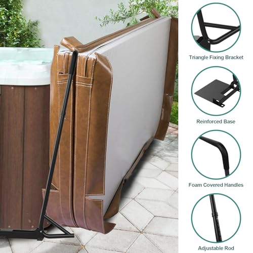 TOCRETOARE Spa Cover Lift, Under Mount Hot Tub Cover Lift - Image 8