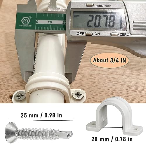 30 Set PVC Pipe Strap Clamps,SCH 1/2 in (20mm - 3/4 in) - Image 4
