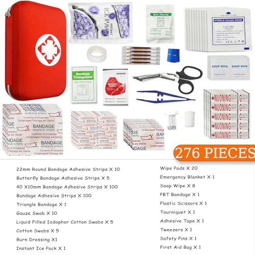 276Pcs First-Aid Kit Emergency-Kit Home-Car - First Aid - Image 3