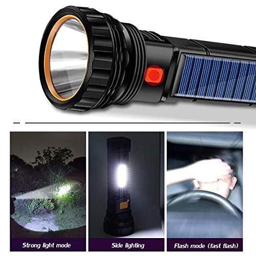 E-SHIDAI Solar Flashlight, Rechargeable flashlights for Camping - Image 6