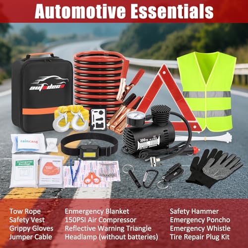 Car Roadside Emergency Kit, Car Safety Kit Portable | Hand Tools - Image 6