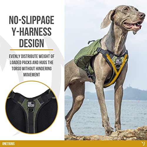 ONETIGRIS Y-Shaped Dog Backpack with Handle, Pockets & No - Image 3