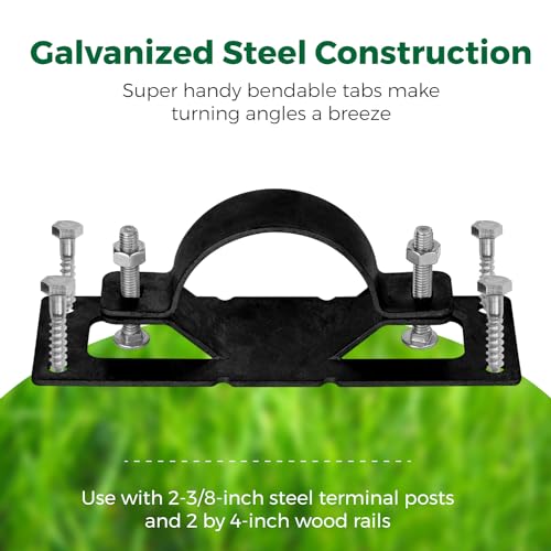 12 Pack Fence Brackets, Black Fence Frame - Image 5