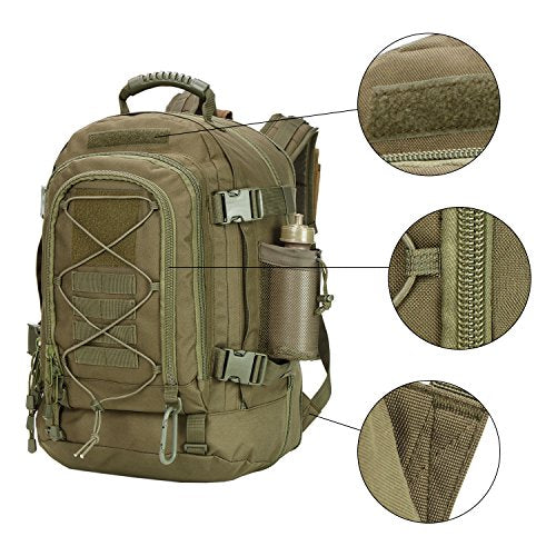Large Tactical Backpack for Men, 64L Expandable Military - Image 7