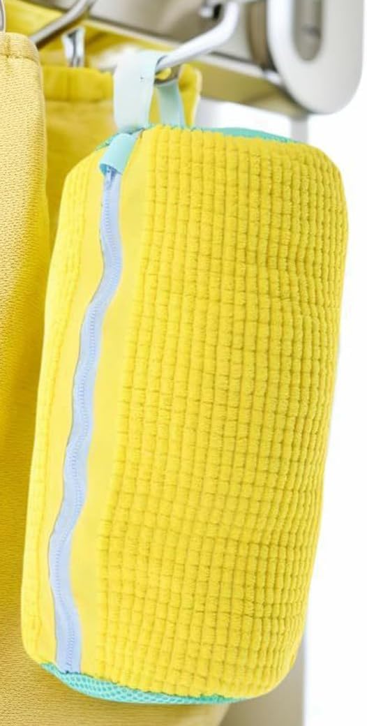 Shoe Washing Machine Bag – Large 360° Clean Laundry Shoe Bag | Laundry Bags Reusable for All Shoe Sizes (Yellow, 1 Pack)