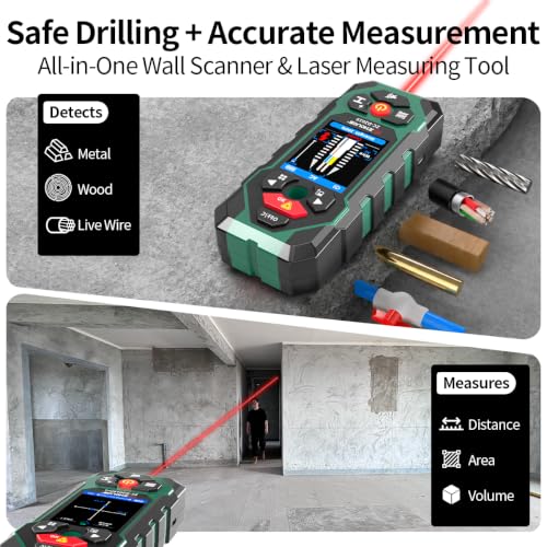 201S Stud Finder Wall Scanner,Laser Measuring Tool | Home Repair - Image 3