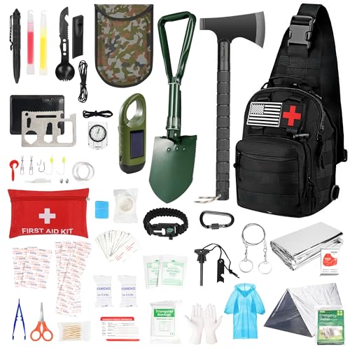 Survival Kit with Emergency Gear Set & Tactical Crossbody - Image 2