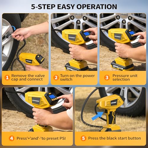 Upgraded Tire Inflator Portable Air Compressor 160 PSI 7X - Image 5