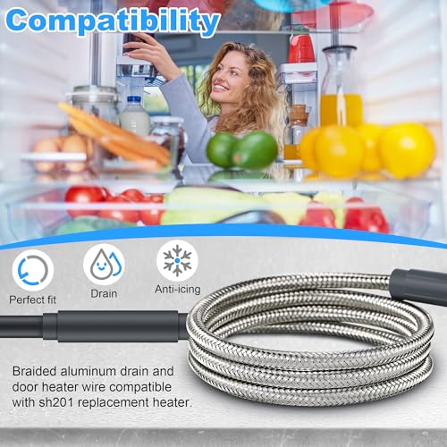2 Pcs Drain Heater Compatible with SH201 Drain Heater, 115V 15W - Image 4