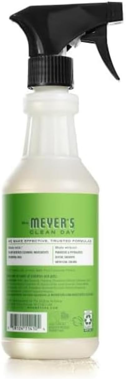 Mrs. MEYER'S Clean Day Fresh Cut Grass Scent Variety Pack, Liquid Hand Soap 12.5 FL OZ, Dish Soap 16 FL OZ, Multi-Surface Cleaner 16 FL OZ, Room Freshener 8 OZ, 1 CT