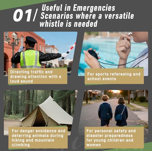 Whistle Emergency Whistles Premium Lifeguard Safety Whistle - Image 5