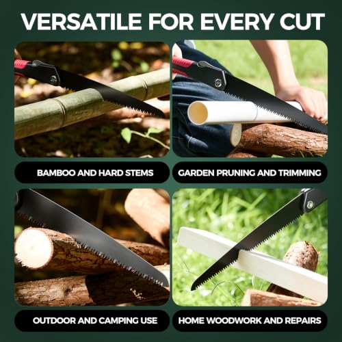 Folding Saw, 10inch Hand Saw for Wood Cutting and Pruning Saw - Image 5