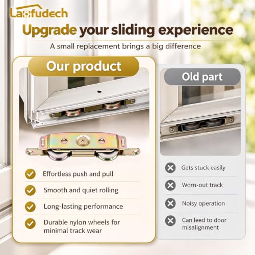 2PC Heavy Duty Sliding Patio Door Roller Assembly - Image 6