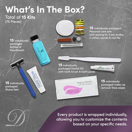 Personal Care Travel Toiletries | 1-Shoppe Amenities Kit | - Image 4