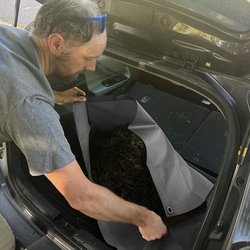 Renegade Heavy Duty Waterproof Tarp, 3 x 3 ft, Black - Image 5