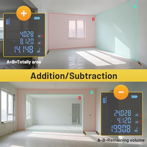 328 Ft Laser Measure ±1/16" Accuracy Distance Area Volume - Image 4