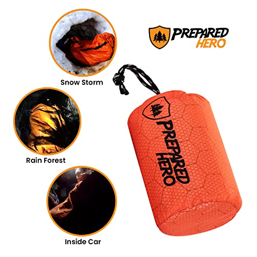 Prepared Hero Survival Bag, Emergency Bivy Sleeping Bag - Image 4
