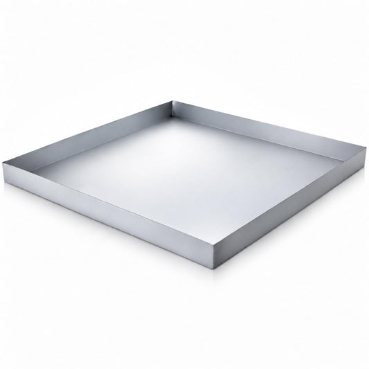 24" x 24" x 2" Galvanized Steel Water Heater Drain Pan - Image 1