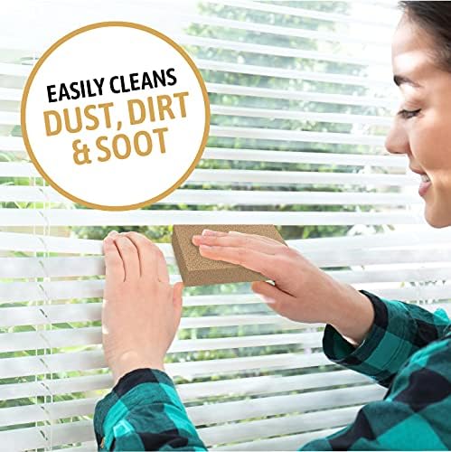 Dry Cleaning Soot Eraser Sponge - Pet Hair, Smoke, Soot, Dust and Dirt Remover - 3x6x1.5 (Single Sponge)