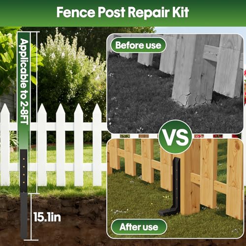 Fence Post Repair Kit 1 Pack, 8mm Double-Layer Post Anchor - Image 6