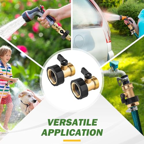 Garden Hose Shut Off Valve, 2 Pack Heavy Duty 3/4 Inch Solid - Image 7