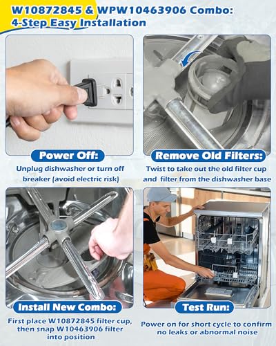 W10872845 Pump Filter Cup Fits Whirlpool Kenmore | Kitchen Essentials - Image 7