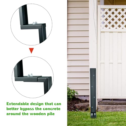 Heavy Duty Steel Fence Post Repair Kit, 32 Inch Long | Home Repair - Image 5
