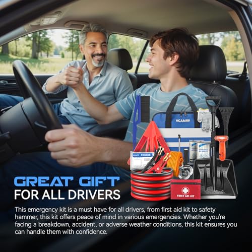 Car Emergency Kit with Jumper Cable, First Aid Kit - Image 7