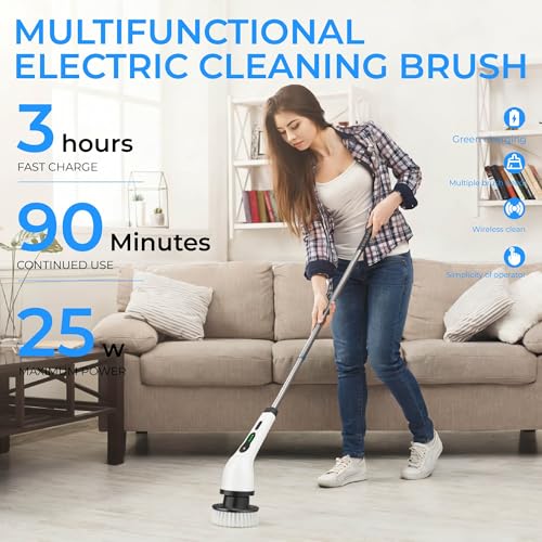 Electric Spin Scrubber for Bathroom, Cordless & | Bathroom Essentials - Image 3