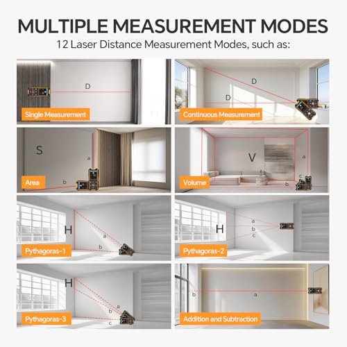 Stud Finder Wall Scanner - with Laser Distance Meter & | Home Repair - Image 5