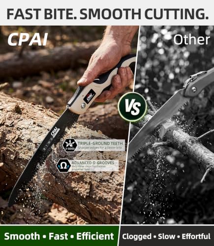 10-Inch Folding Saw, 7 TPI SK5 High-Carbon Steel Pruning Saw - Image 7