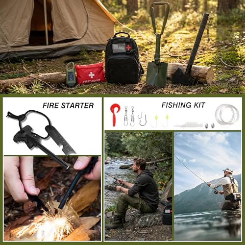 Survival Kit with Emergency Gear Set & Tactical Crossbody - Image 6