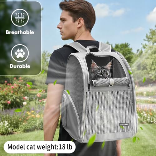 Pet Backpack Carrier ，Large Cat Carrier Backpack Up to 20 - Image 4
