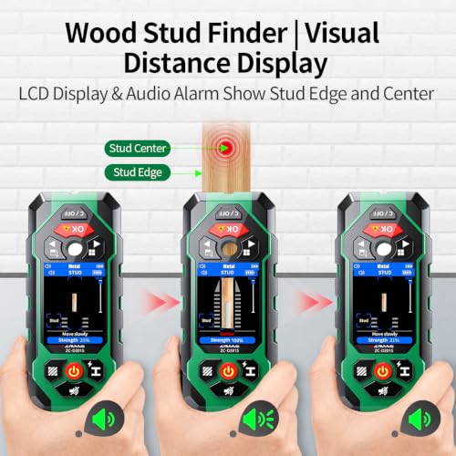 201S Stud Finder Wall Scanner,Laser Measuring Tool | Home Repair - Image 6