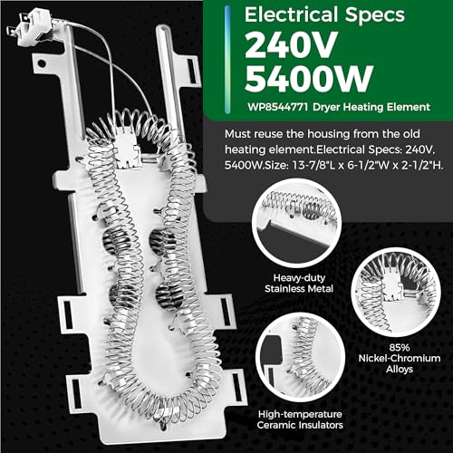 Upgraded 8544771 WP8544771 Dryer Heating Element 280148 - Image 4