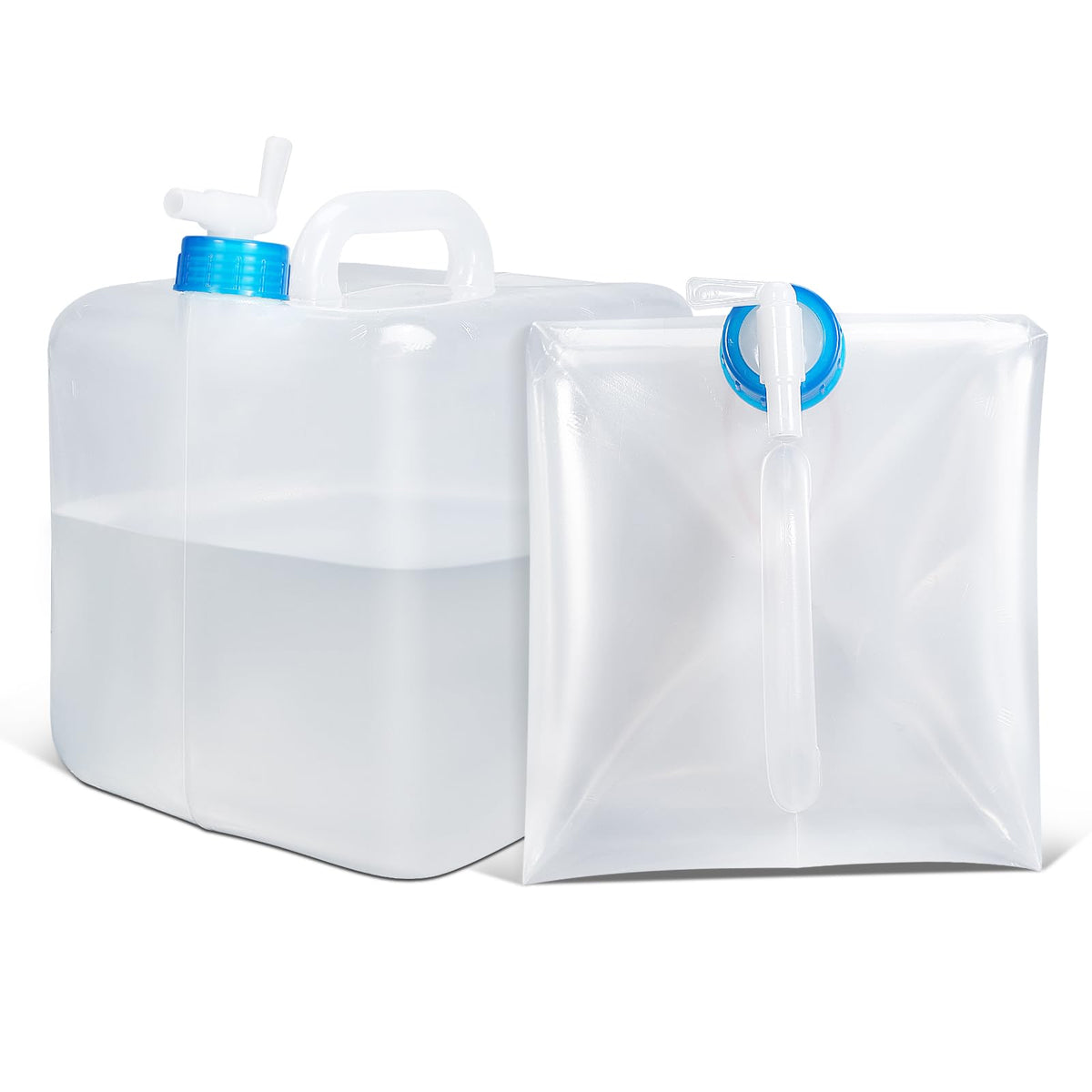 ASEVAT [2 Pack] 5.3 Gallon /20L Collapsible Water | Travel Essentials - Image 1