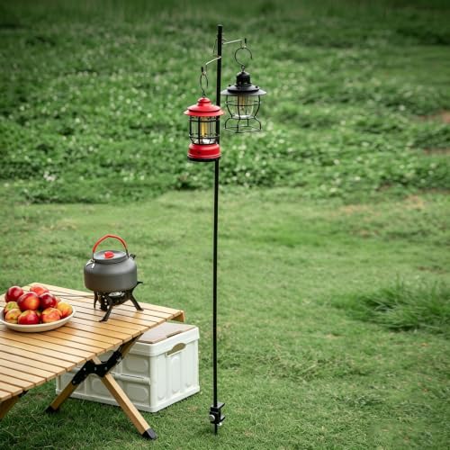 Portable Camping Lantern Pole, Foldable Lamp Hanger, 55.1 inches - Image 7