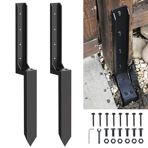 2 Pack Fence Post Repair Kit - 31.6" H Heavy Duty Fence | Home Repair - Image 2