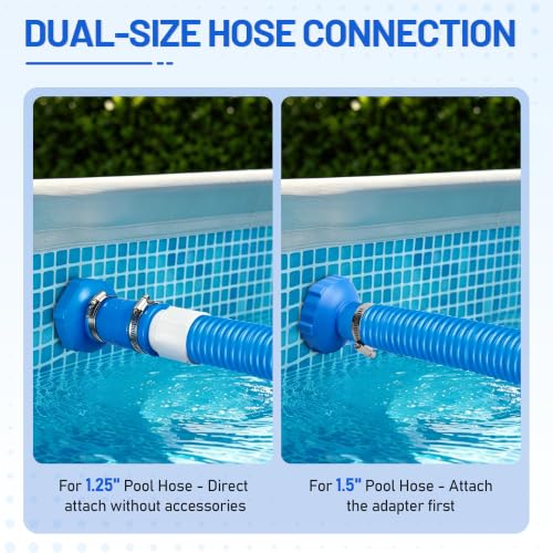 2 Set Pool Vacuum Hose Adapter Kit Compatible with Intex Adapter - Image 7