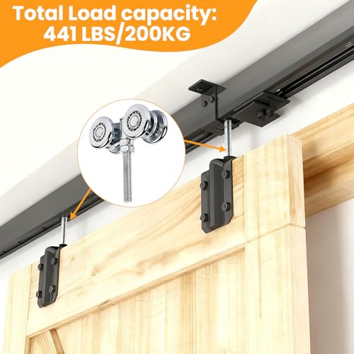 2Pcs Heavy Duty Barn Door Rollers - Sliding Door Rollers - Image 6