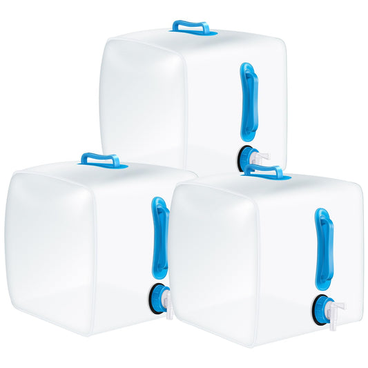 Reallnaive 3 Pcs 5.3 Gallon Collapsible Water Container - Image 1