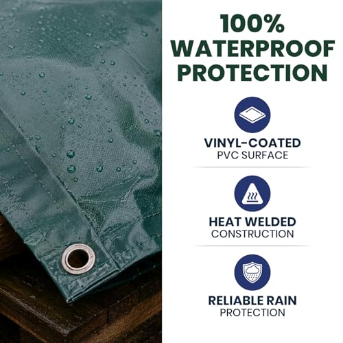 Tarps NowVinyl Tarp with Stainless Steel Grommets, (6' x 8') - Image 4