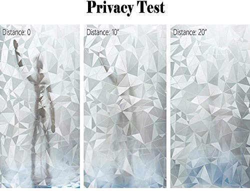 Window Privacy Film 3D No Glue Static Cling, Pure 17.7"x 78.7" - Image 5